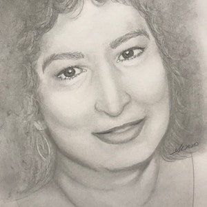 Benutzerdefinierte Porträtskizze in Bleistift / Graphit, Originalskizze, realistische Skizze, Zeichnung von einem Foto, personalisiertes Geschenk