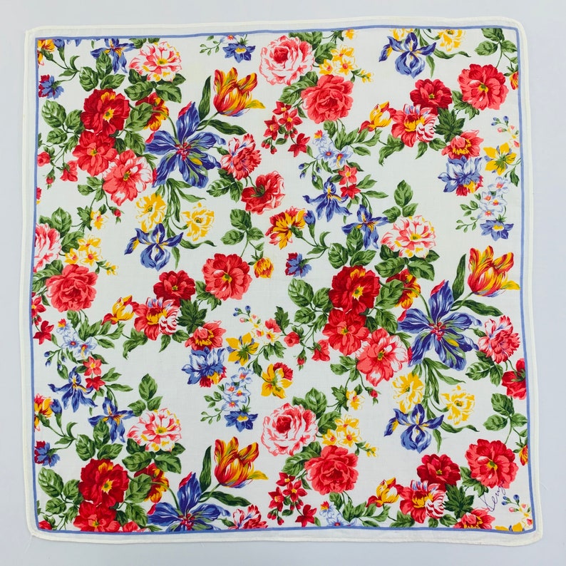 Kenzo Neckerchief Handkerchief Bandana Babushka Wrap Authentic Accessories Luxury Gift Pocket square