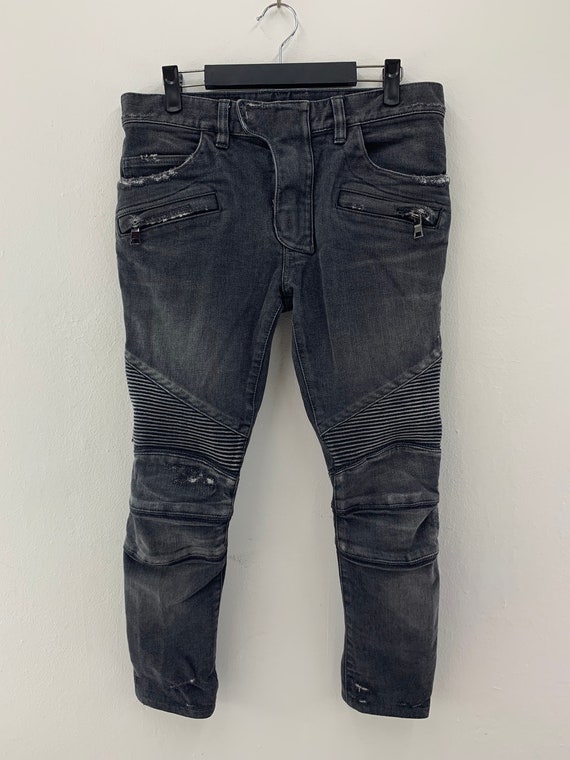 Balmain Paris Cropped Pants Multi pocket