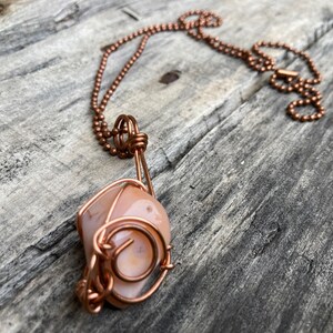 Botswana Agate & Copper Reiki-Blessed Necklace