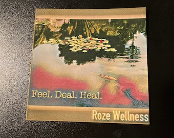 Feel. Deal. Heal. Koi Pond Stickers by Roze Wellness