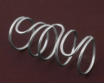 Trigger Finger Rings, 925 Sterling Silver Rings, Arthritis Ring, Mallet Finger Rings, EDS Finger Splint Rings, Adjustable Arthritis Rings