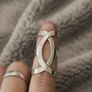 Arthritis finger splint for bending sideways lateral deviation sterling silver 925, brass or copper ring for Ehlers Danols, EDS