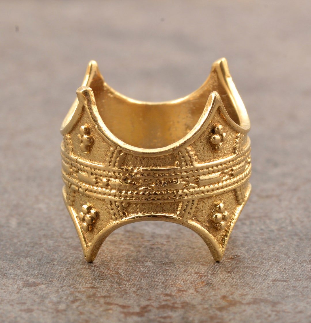 Crown Ring Gold Crown Ring Royal Ring King and Queen Ring Engagement ...