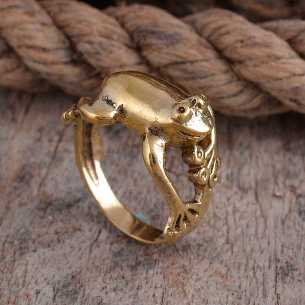 Frog Ring,Handmade Ring,Unique Ring,Antique ring,Boho Ring,Men ring,Anniversary Ring,Wedding Ring,Vintage Ring,Mothers Day Gift,Gift For Her