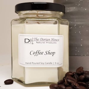COFFEE SHOP Scented Soy Candle - 4oz and 9oz available