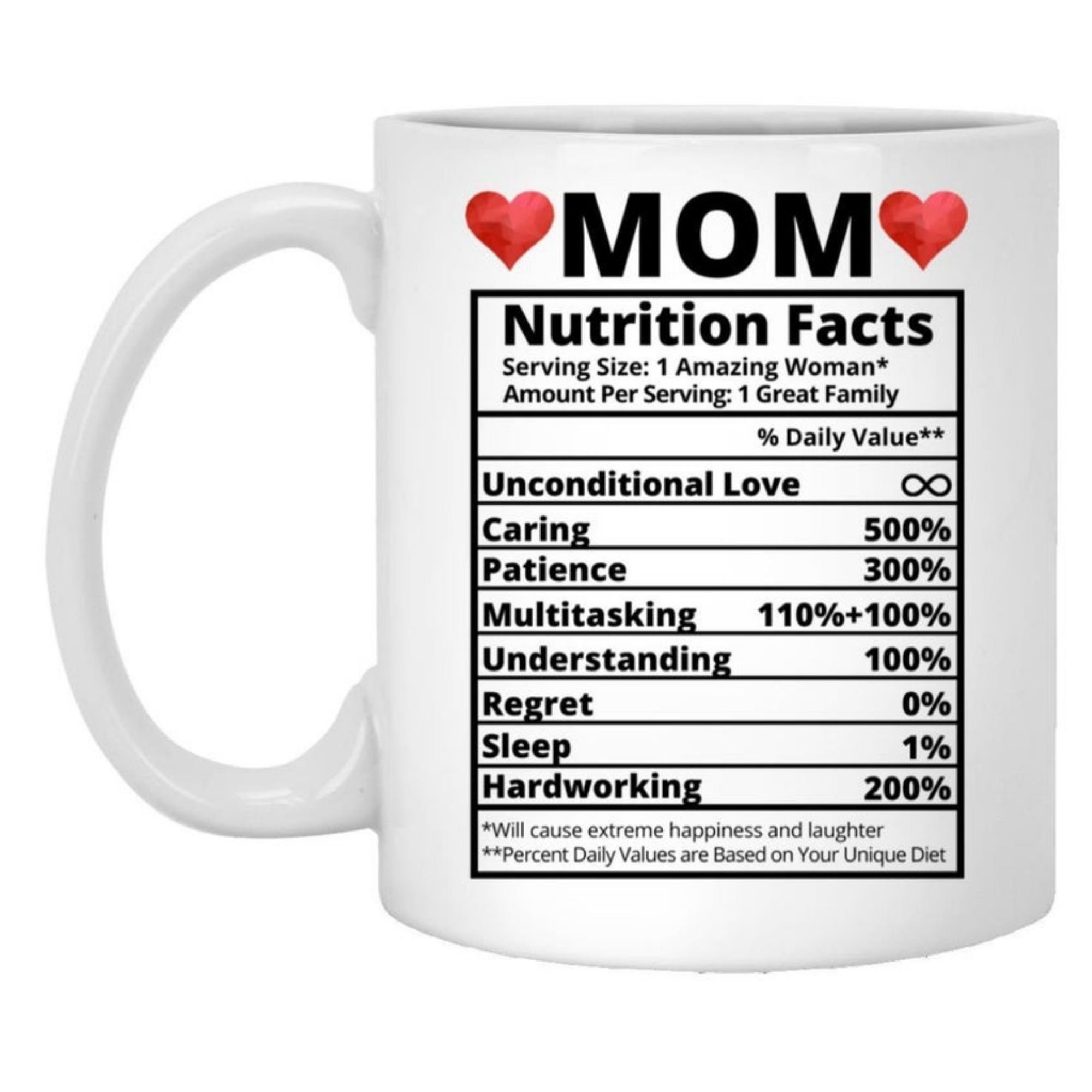 Maustic Mom Coffee Mug, Mom Nutrition Facts Funny Coffee Mug, Mothers Day  Gifts for Mom from Daughte…See more Maustic Mom Coffee Mug, Mom Nutrition