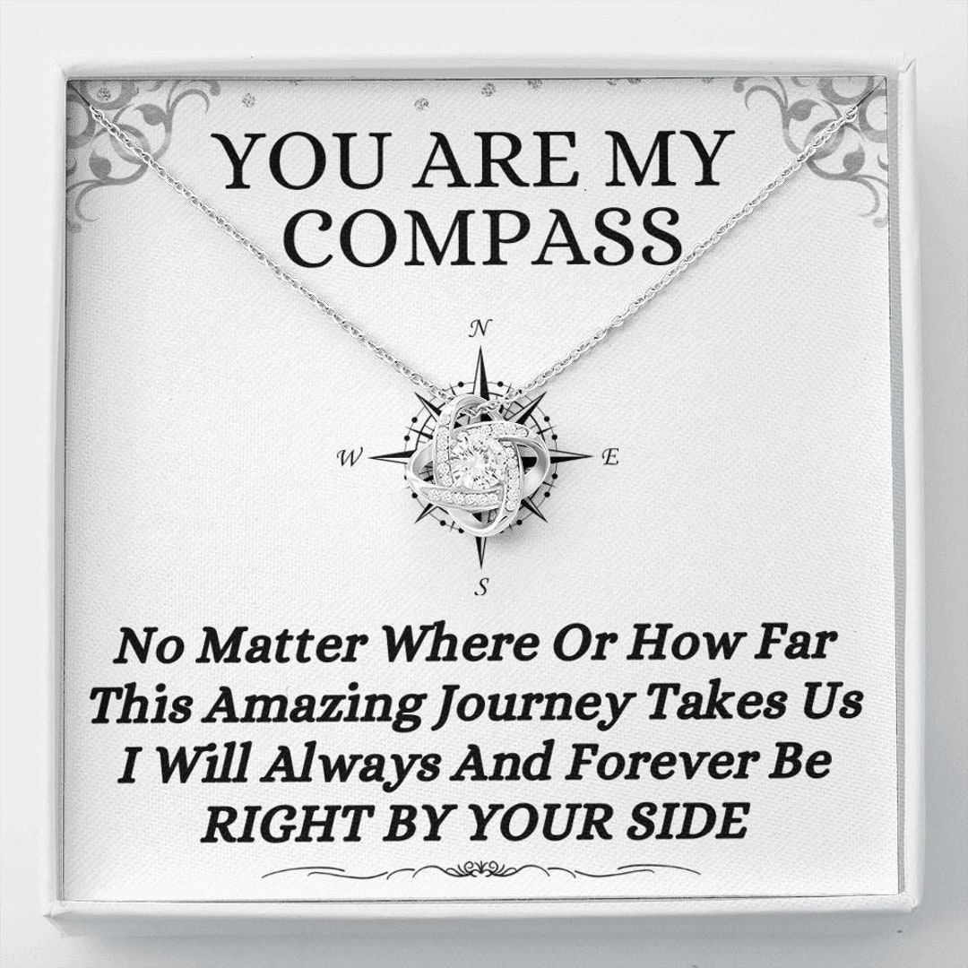 You Are My Compass Necklace for Her Keepsake Card Gift for Etsy