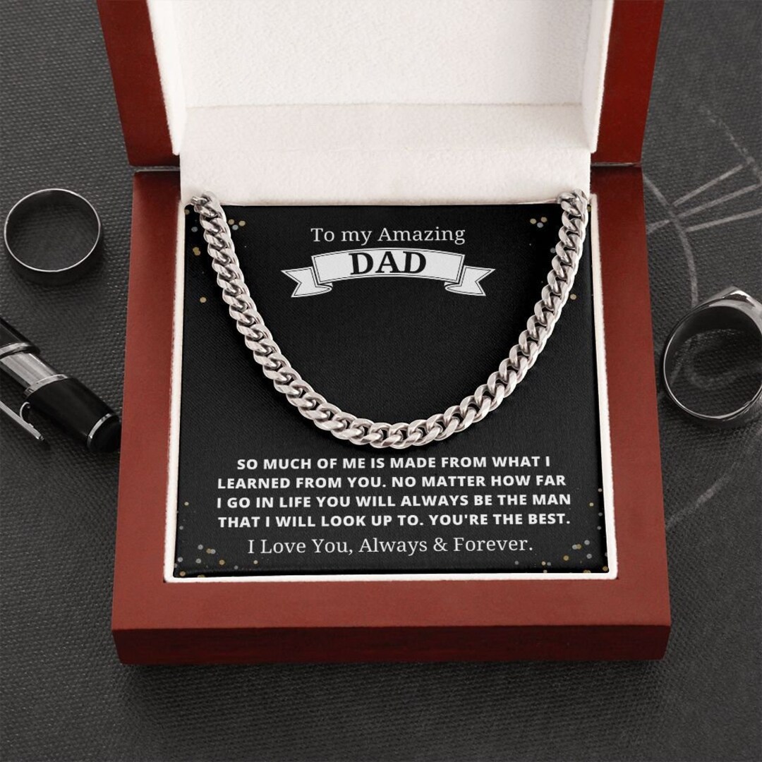 Dad Gift for Father Birthday Gift to My Dad Necklace Father Etsy