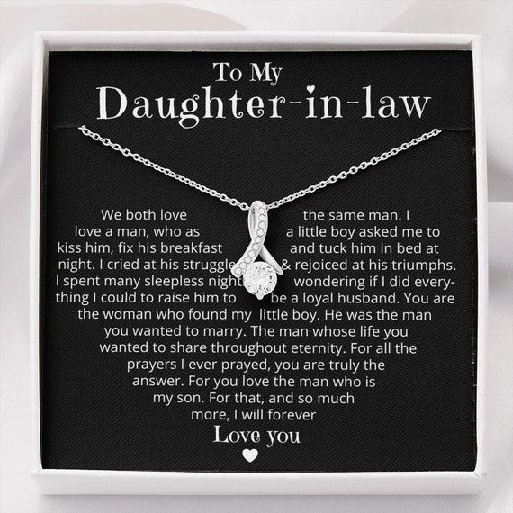 To My Daughter in law Necklace From Mother in law We Both Love