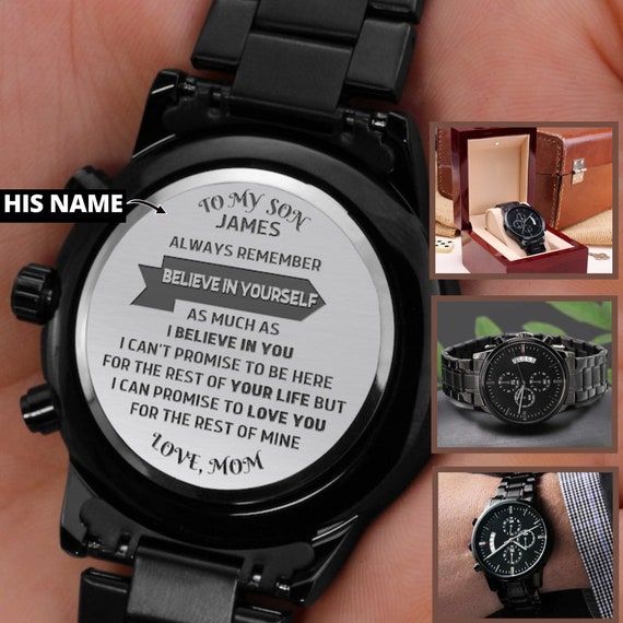 Regalo di compleanno per figlio orologio inciso per figlio