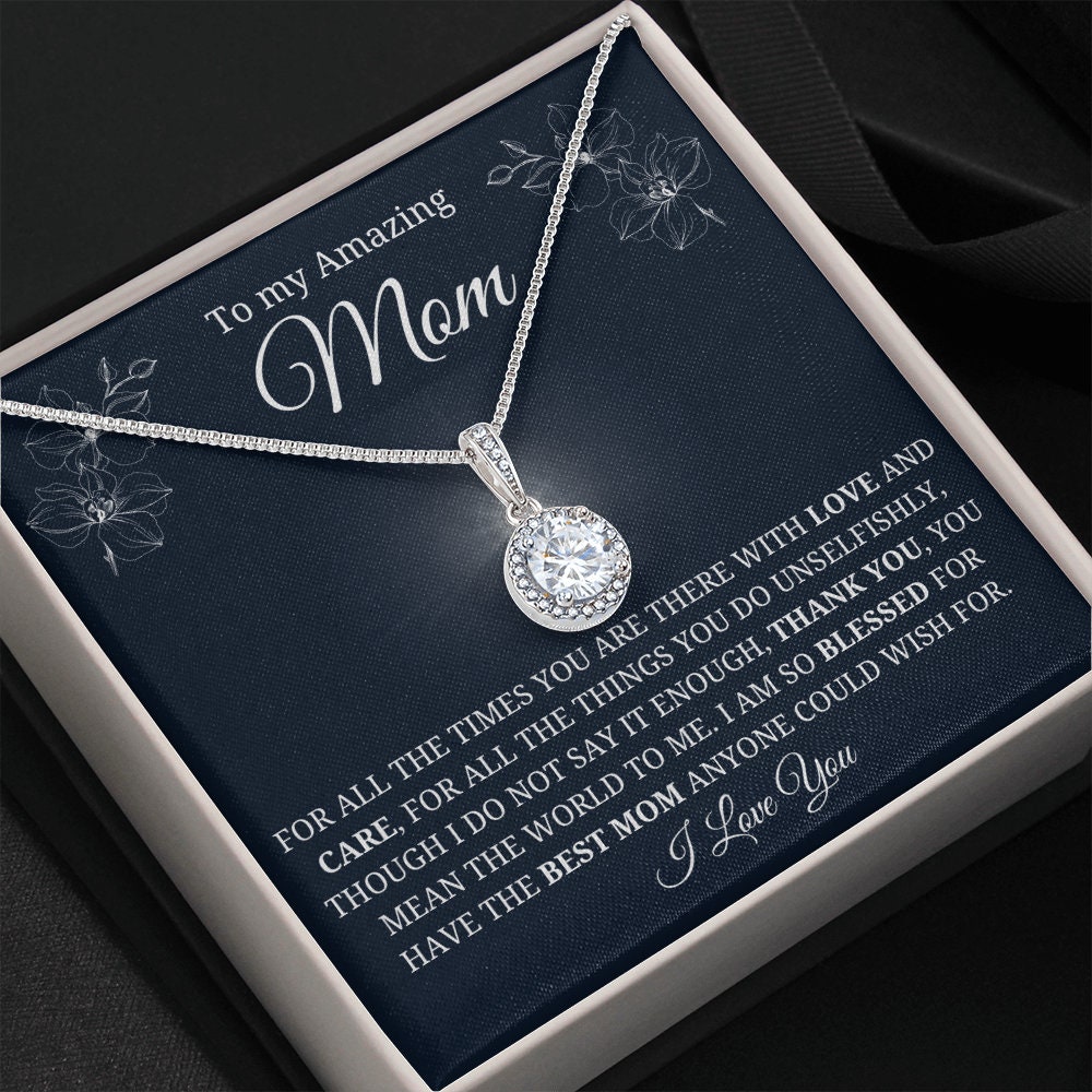 Quan Jewelry Mother and Son Otter Pendant Necklace, Gifts for Mom, Mother's Day, Handmade Gifts for Mom & Son with Inspirational Greeting Card