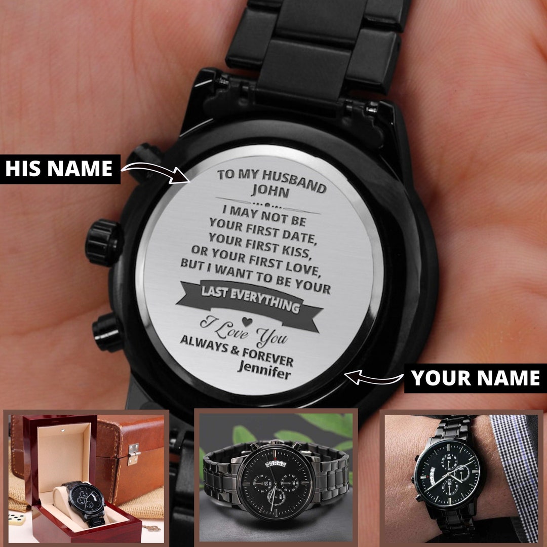 Engraved Watch for Husband Husband Birthday Gift Anniversary Etsy