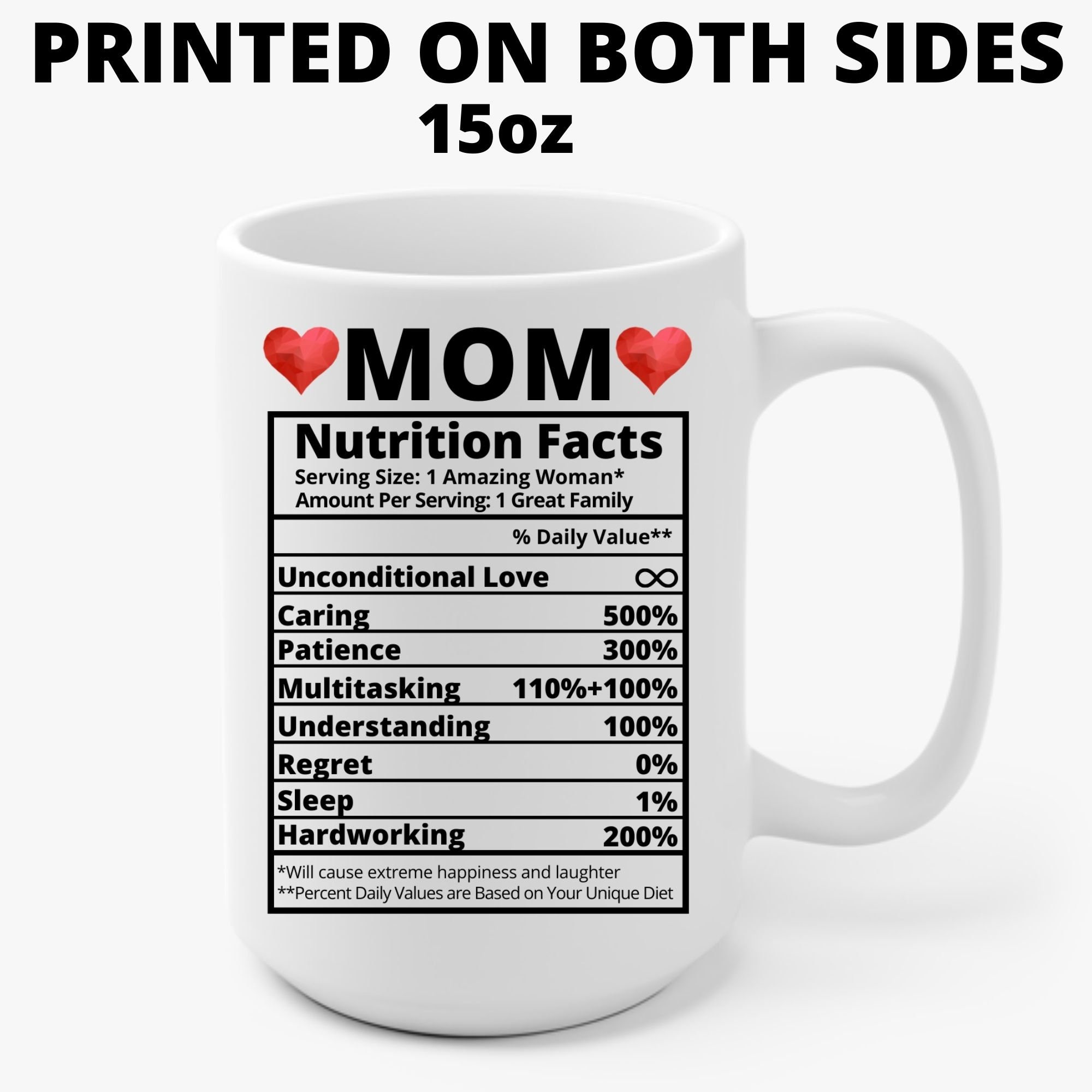 Wife Nutrition Facts Mother's day gifts For Mom Mug 11 oz - The Wholesale  T-Shirts By VinCo