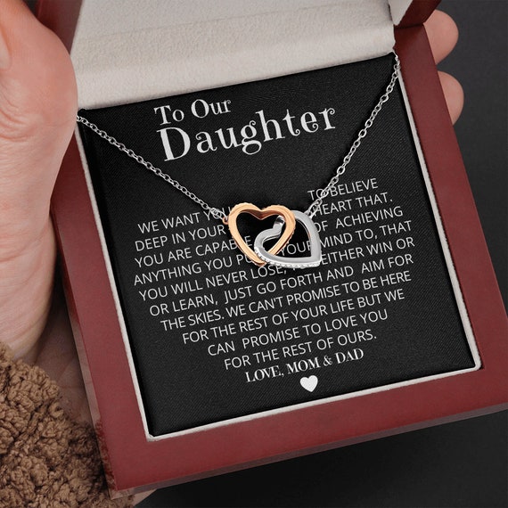 To Our Daughter Christmas Gift Ideas Daughter Necklace From Mom