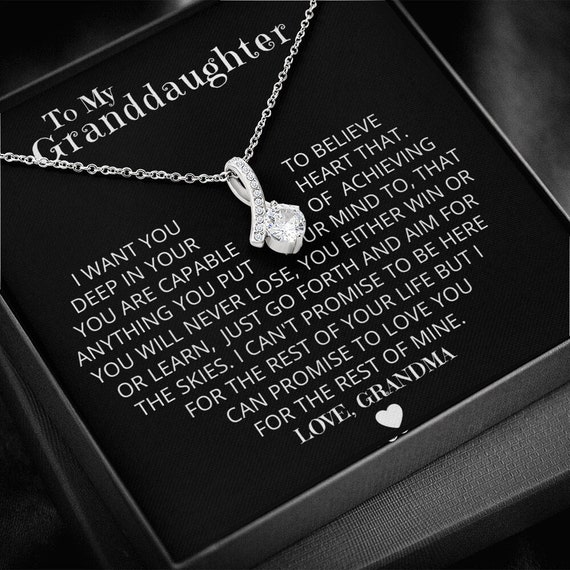 Granddaughter necklace etsy sale