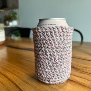 Crochet Can Cozy Cup Sleeve Crochet Beer Bottle Coozie Crochet Gift