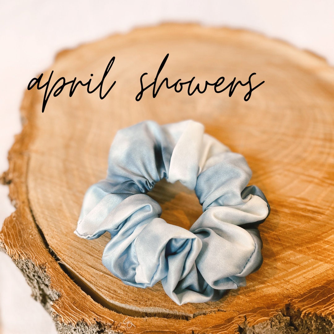 April showers oversized scrunchies large scrunchies ready to Etsy