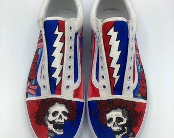 grateful dead slip on vans