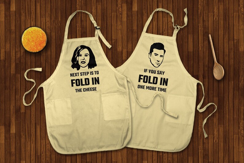 Matching Aprons Fold in the Cheese Apron Couples Apron His and Etsy