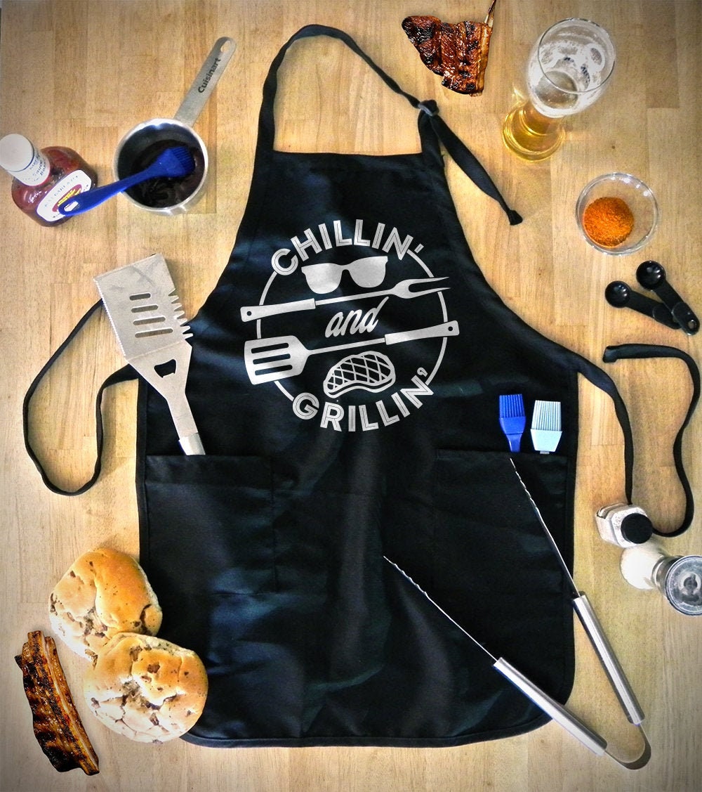 Funny BBQ Grilling Apron With Pockets Fathers Day Gift - Etsy