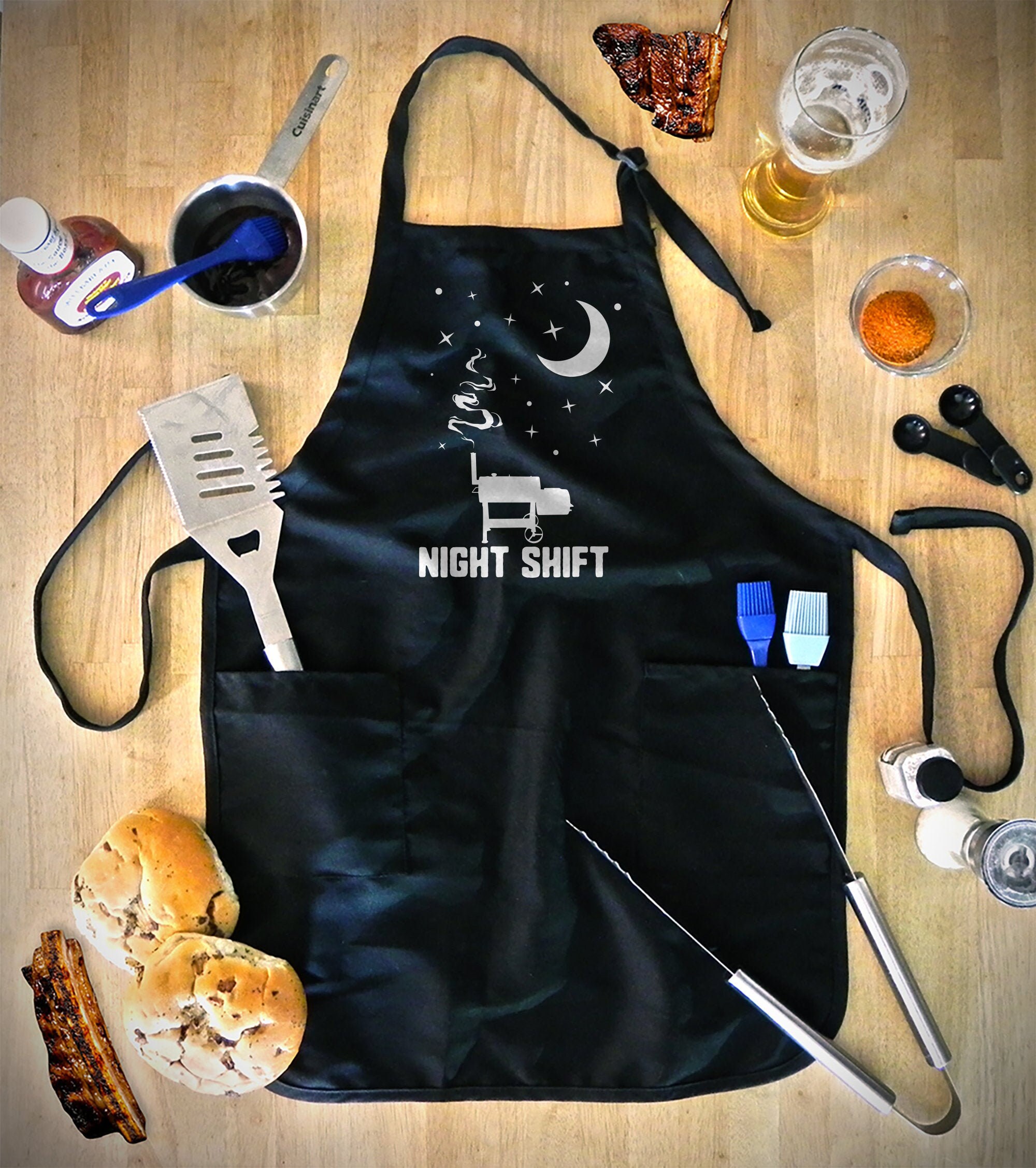Tabliers de barbecue amusants pour homme, tabliers avec poche, tablier