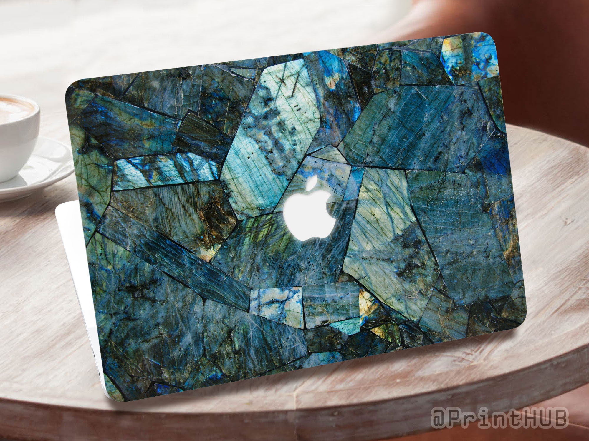 Turquoise mirror marble Macbook case for new Pro Mac Laptop 13 2019 and