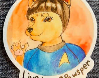 Live Long and Pawsper | Star Trek| vinyl decal