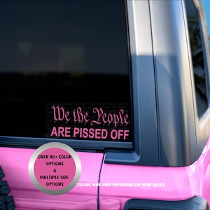 We The People Have Had Enough Decal | Vinyl Graphics for Trucks Cars Vans | Tailgate Decals | USA Car Accessories | 2nd Amendment Decal