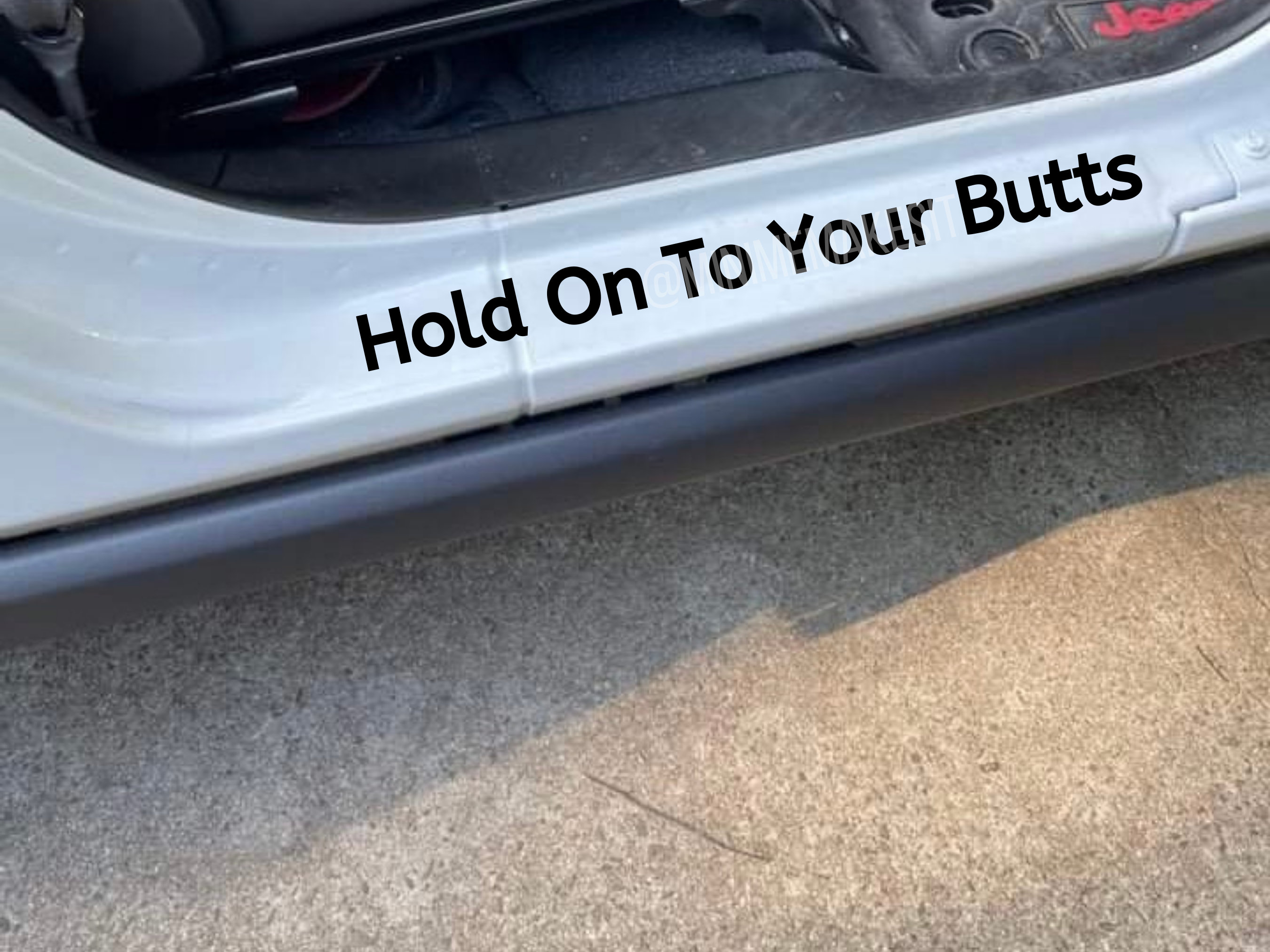 Butt Car Decal 