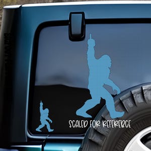 Bigfoot Decal, Sasquatch Decal -Sasquatch  Flipping The BirdCar Decal, Bigfoot Vinyl Decal, Bigfoot Sticker, Truck Decal