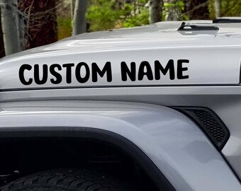 Custom Name Decals Set of 2