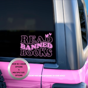 Read Banned Books Vinyl Decal