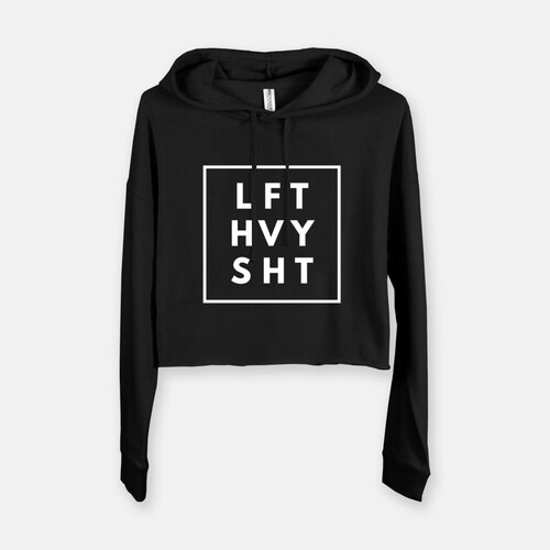 Lifting Hoodie Cropped Hoodie Gym Sweatshirt Workout Etsy