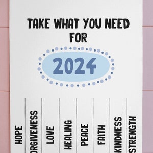 Emportez tout ce dont vous avez besoin pour l'année 2024 Conception d'affirmations positives en PNG SVG Énergie positive et espoir pour 2024 | L'amour en 2024 | Nouvel An