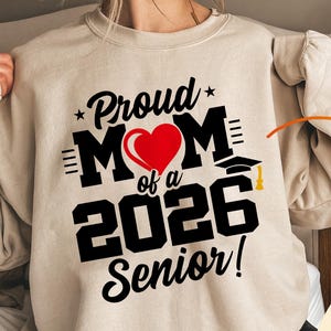 Senior Mom 2026 Svg, Class Of 2026 Svg, Senior 2026 Svg, Proud Mom Of A 2026 Senior, Graduation Svg, Grad 2026 Svg, Senior Football Svg