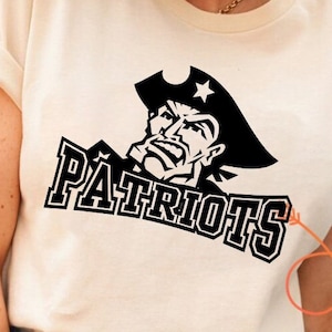 Patriots Svg + Numbers, Patriots mom Svg, Svg Sport mascot, School Pride, Patriots Sport Mascot Svg, Patriots Png, Shirt Cut File