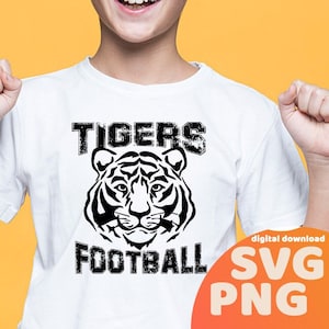Tiger mascot svg, tigers football svg, school mascot svg tiger head svg football cut file football clipart football mom School Pride