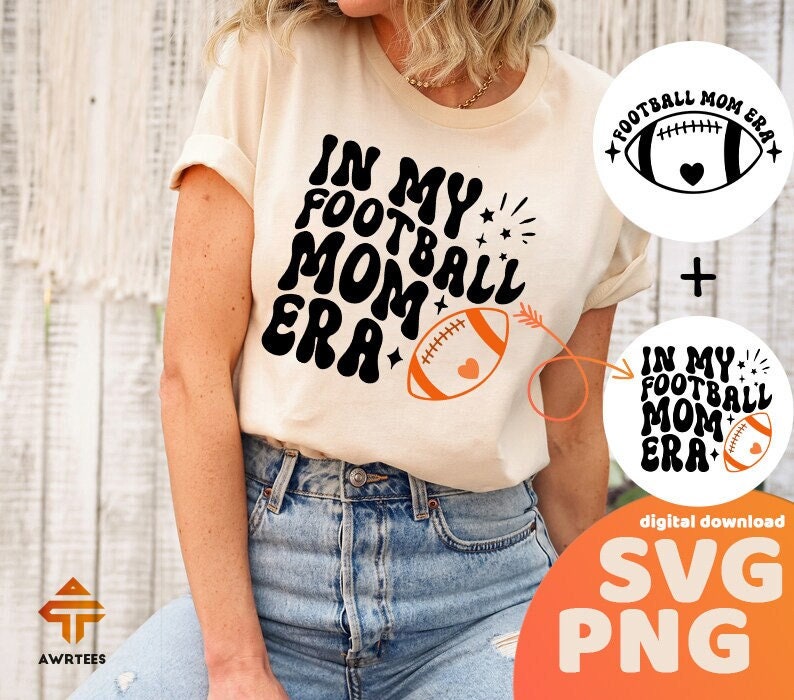 In My Football Mom Era Svg/png Football Mom Svg Football - Etsy