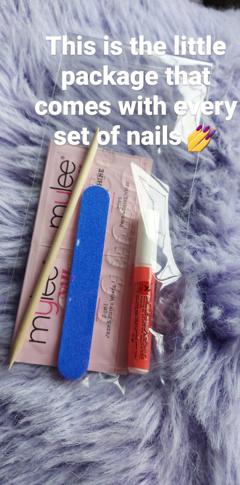 Press on Nails Prep and Application Kit False Nails Fake Etsy