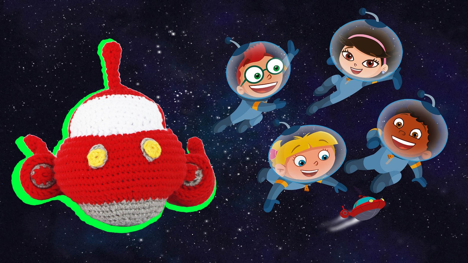 The Rocket Ship The Little Einsteins Handmade Amigurumi Etsy