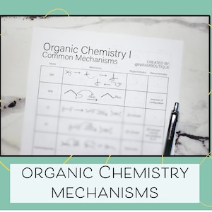 Organic Chemistry I Notes - Mechanisms - Regiochemistry - Stereochemistry - Reference Sheet - Common Organic Chemistry Mechanisms - Online