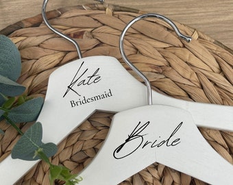 Personalised Wedding Hanger Bridal Bridals Party  Custom Wedding Hanger Personalised Hanger Decal Memento Gifts