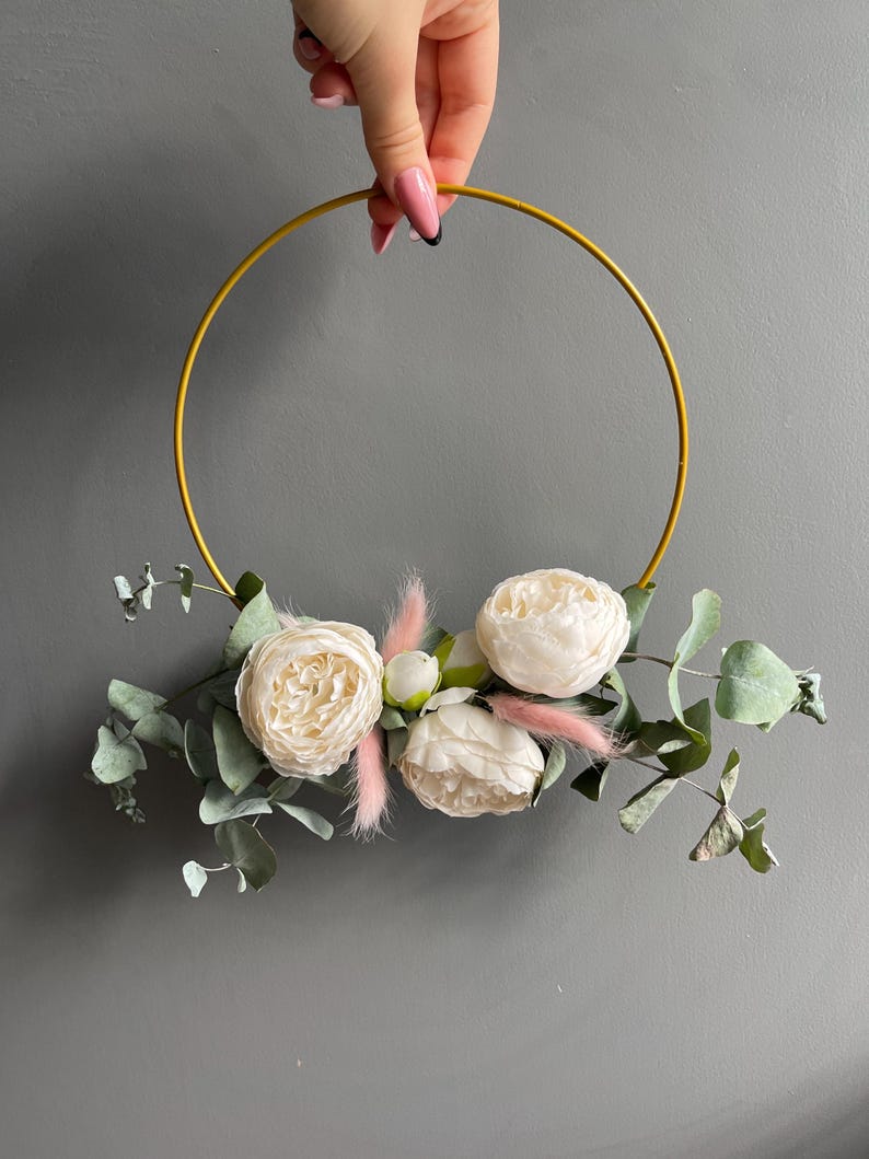 Wedding Floral Ring , Wedding Floral Circle, Pew End , Wedding Pew End