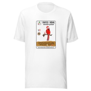 Wingspan Christmas Player Card Shirt, Funny Board Game Sweatshirt, Unique Gifts for Board Gamers, Comfy Top for Nerds, Christmas Cardinal