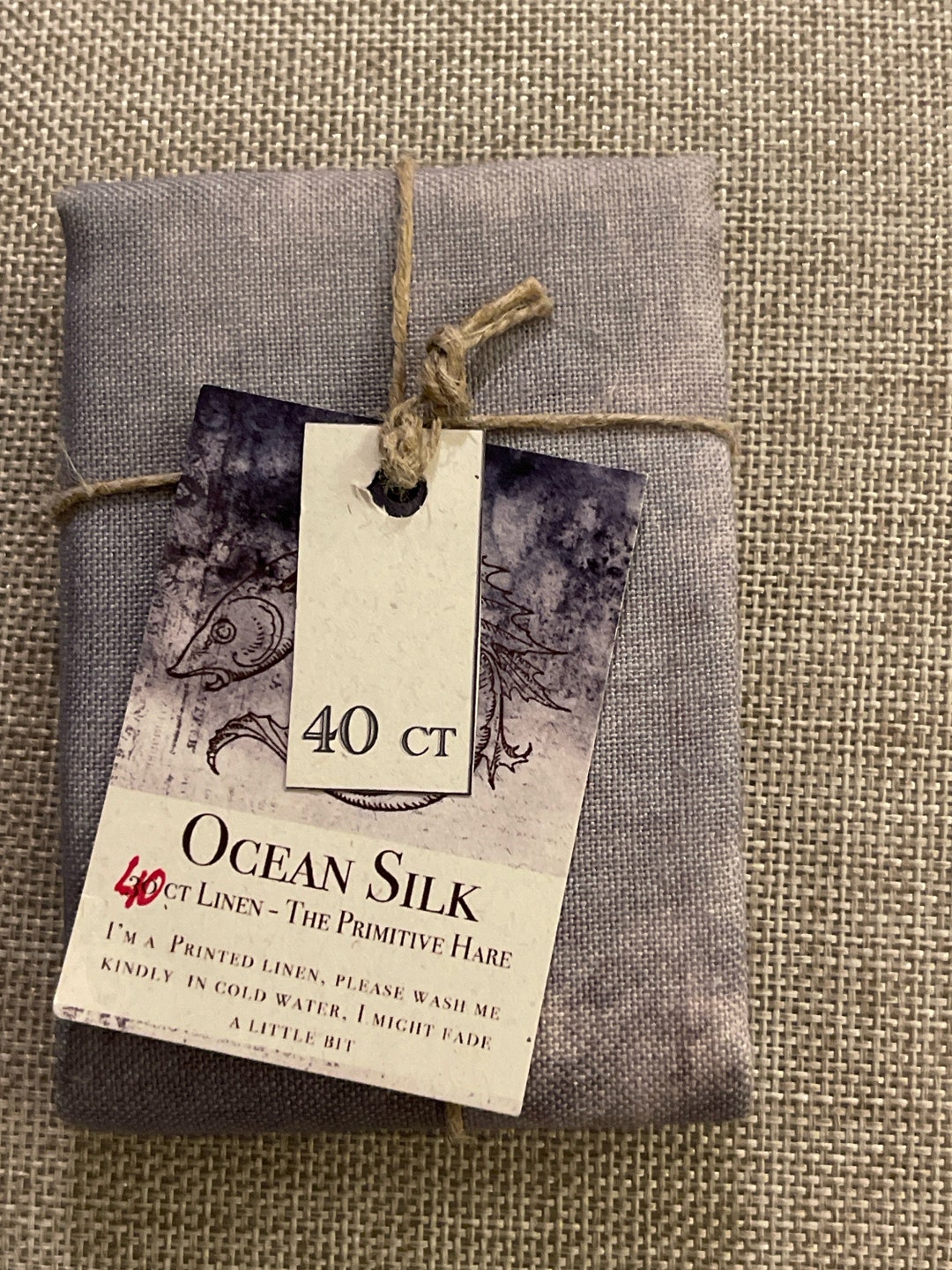 40 Count Ocean Silk Hand Dyed Zweigart Linen by the Primitive Hare Hand