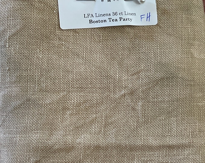 Boston Tea Party 36 Count Hand Dyed Linen by LFA Linen Tree House Fiber