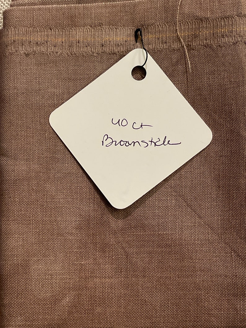 40 Count Broomstick Hand Dyed Zweigart Linen by Xjudesigns Hand Dyed