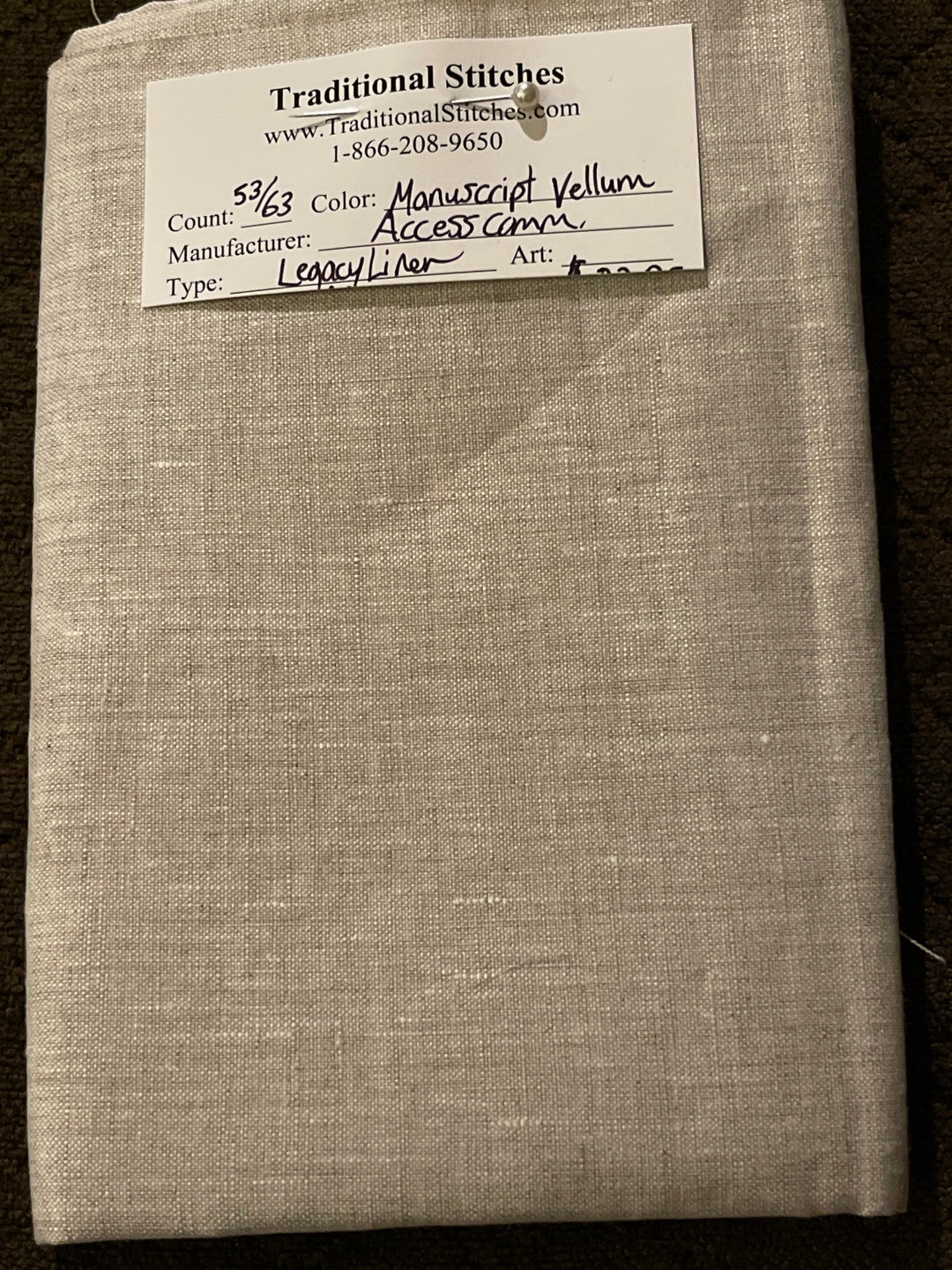 Manuscript Vellum 53/63 Count Access Commodities Legacy Linen Etsy