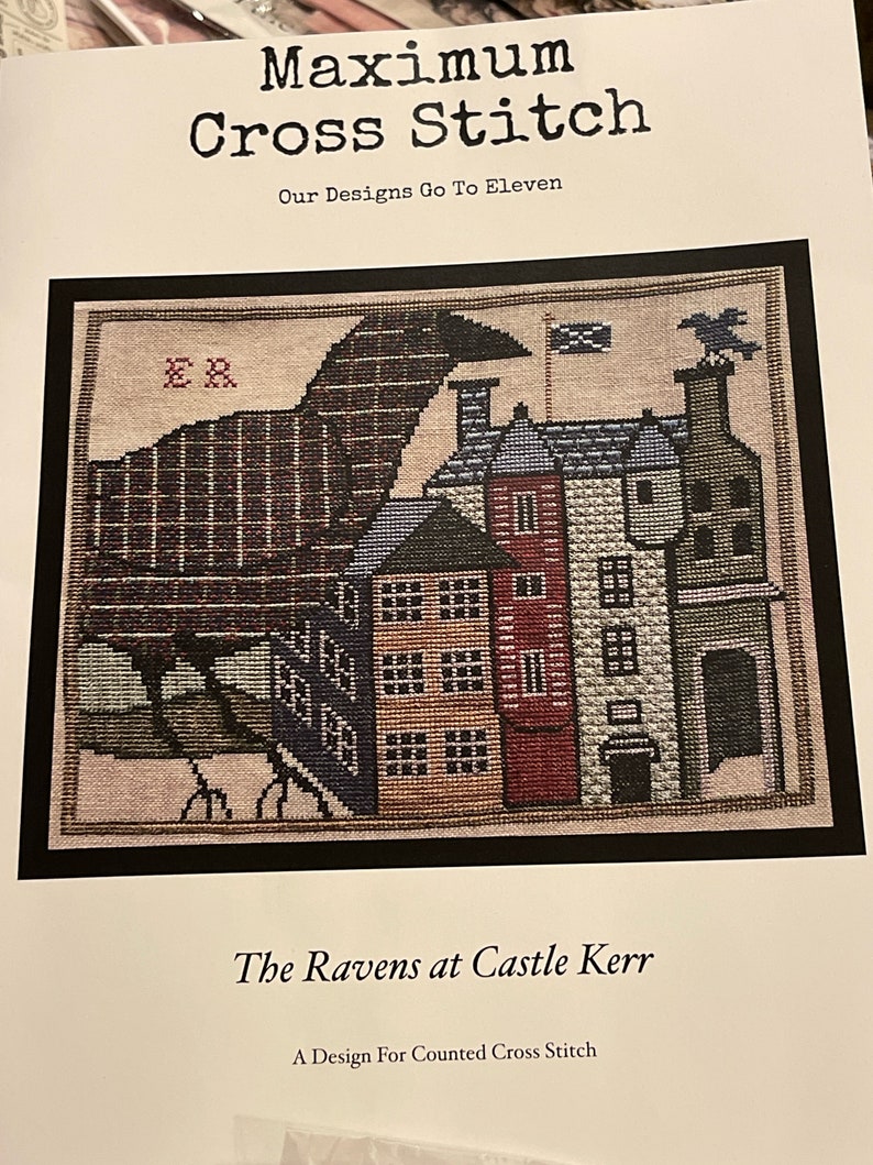 Maximum Cross Stitch the Raven at Castle Kerr Cross Stitch Chart and